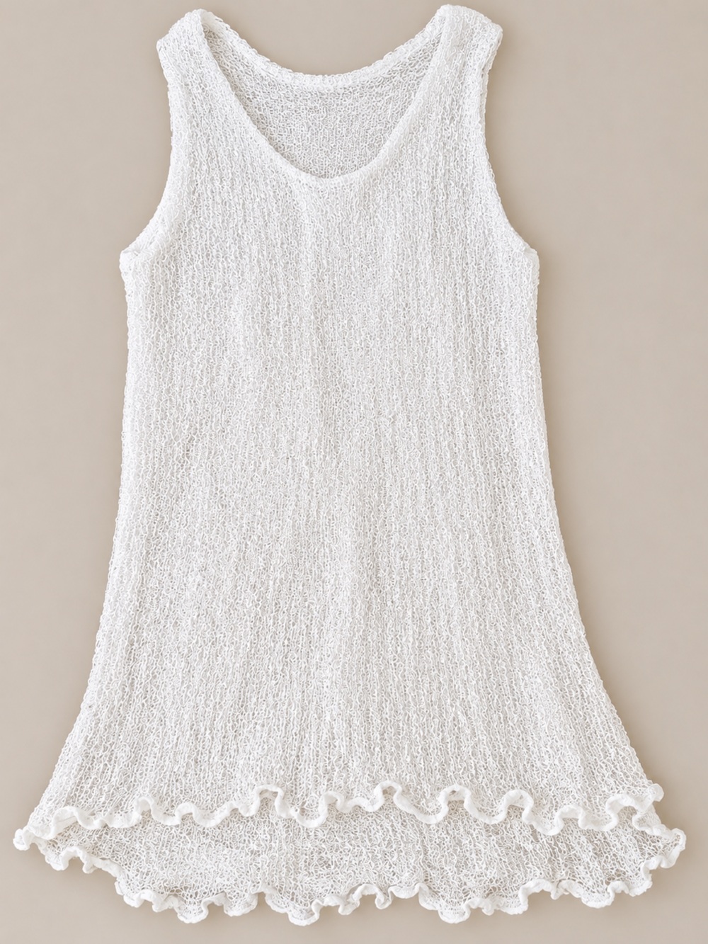 Women’s White Knit Tunic